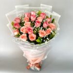20 Pink Rose Bunch