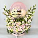 Exclusive Big Box of Mix Flowers with Air Balloon