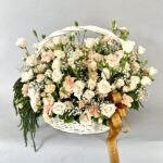 Spray Carnation & Rose Basket