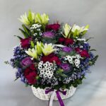 Exotic Mix Flower Jute Basket