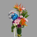 Exotic Mix Flower with Air Balloon