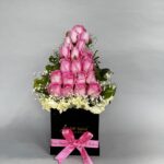 Pink Roses in Box