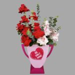 Be Mine Trophy with Mix Flowers