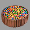 Gems & KitKat Chocolate Truffle Cake