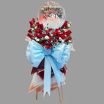 Luxury Exotic Mix Flower Bunch in Metal Stand