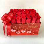 35 Red Roses in Designer 3-D Box