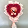 Heart Shape Gipsy & Teddy Bunch