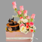 Combo of Fresh Flowers & Cake