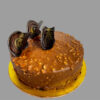 Half kg peanut caramel eggless cake