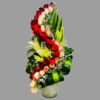 Roses & Lille in Glass Vase