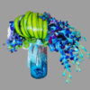 Glass Vase of Orchids