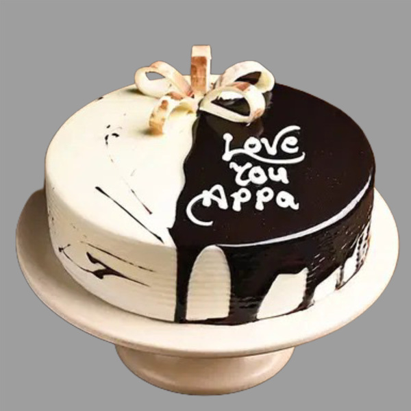 Chocolate Vanilla Cake for Dad