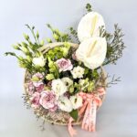 Exotic Basket of Fresh Flowers