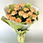Orange Shadded Carnation Bunch
