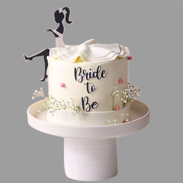 Elegant Bride To Be Cake