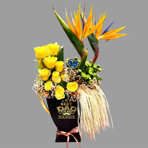 Exotic Flowers Best DAD Trophy