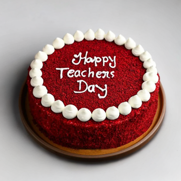 Teachers Day Red Velvet Cake
