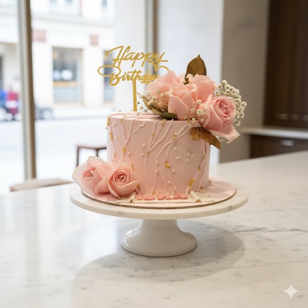 Pink Theme Pastel Designer Cake