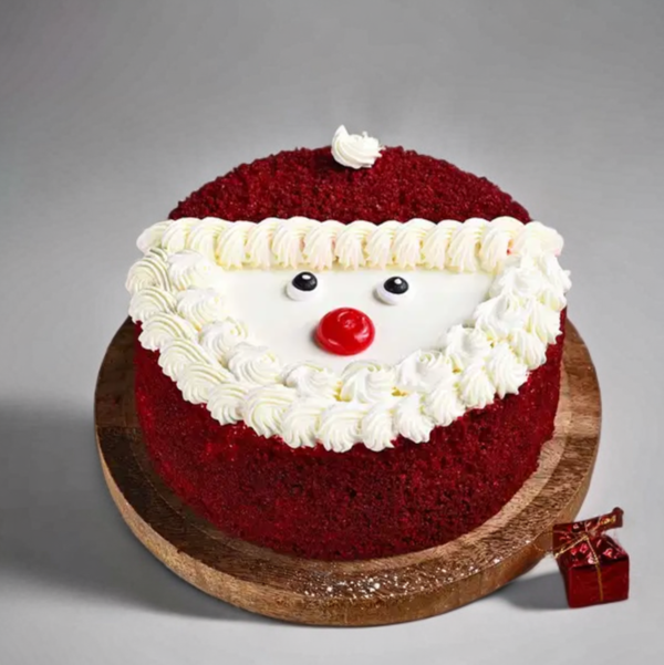 Santa Claus Red Velvet Cake