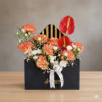 Carnation and Anthurium in Envelope Box