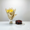 Combo of Yellow Rose & Cake