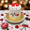 Heart Beat Designer Cake