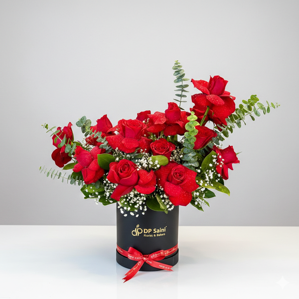 Red Roses in Box