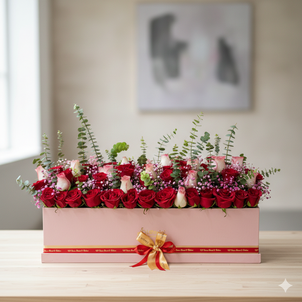 Mix Roses in Luxury Box