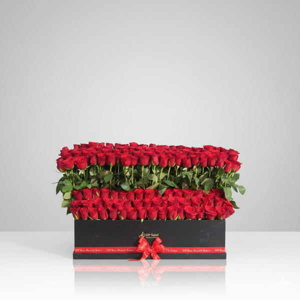 Red Roses in Luxury Box