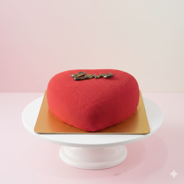 Chocolate Truffle Heart Shape Cake