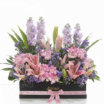 Exotic Mix Flower Purple-Pink Theme Box