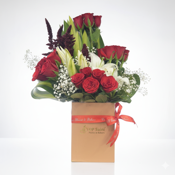 Red Rose & Lille in Box