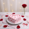 Blush Heart Chocolate Cake