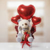 Teddy , Chocolates & Balloon Hamper