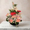 Mix Flowers in Metal Base
