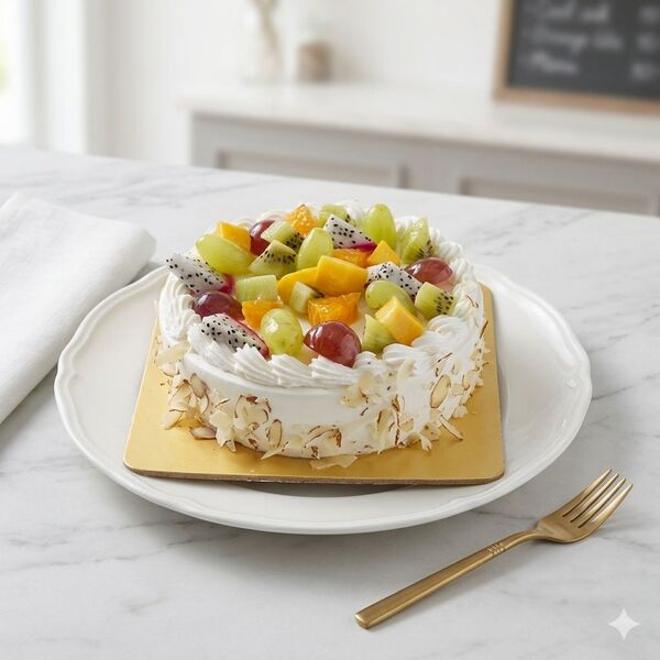 Exotic Fresh Fruit Cake
