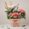 Pink Theme Mix Flower Basket