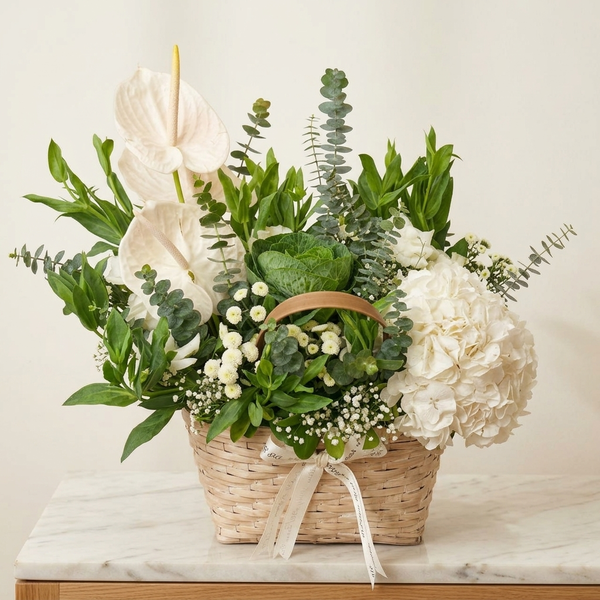 Luxury Basket of Mix Exotic Flowers