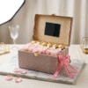 Pink Roses & Ferrero Rochers in Vanity Box