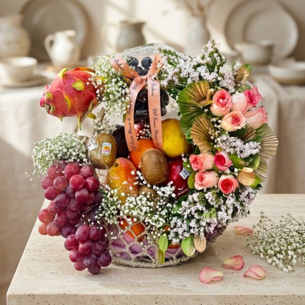 Exotic Fresh Fruit’s with Flowers