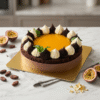 Choco Vanilla Mango Cake