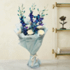Blue Orchids &  Chrysanthemum Bunch