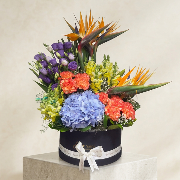 Exotic Mix Flowers in Luxury Box