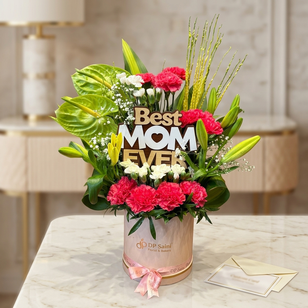 Best Mom Ever with Exotic Fresh Flowers
