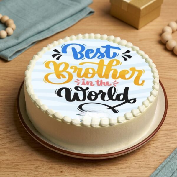 Brother's Day Photo Cake