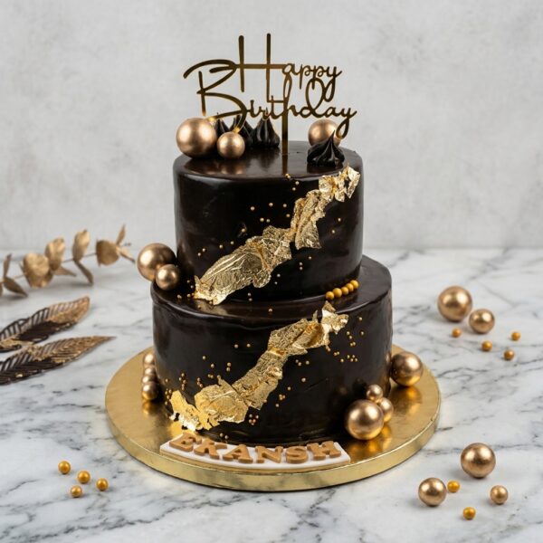 2.5 Kg 2 Tier Designer Chocolate Cake