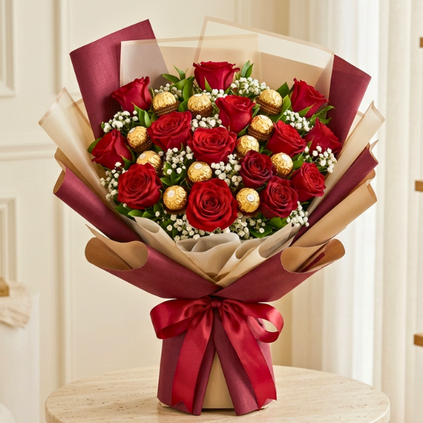 Chocolates With Flowers Chocolates With Flowers