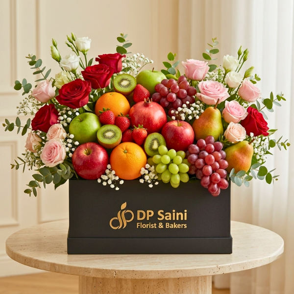 Flower With Fresh Fruits Flower With Fresh Fruits