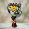 Fresh Sunflower & Purple Bloom Bouquet