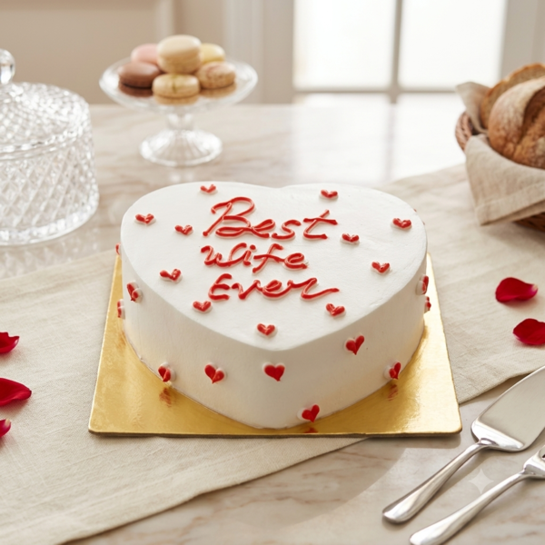 Sweet Love Pineapple Heart Cake Description